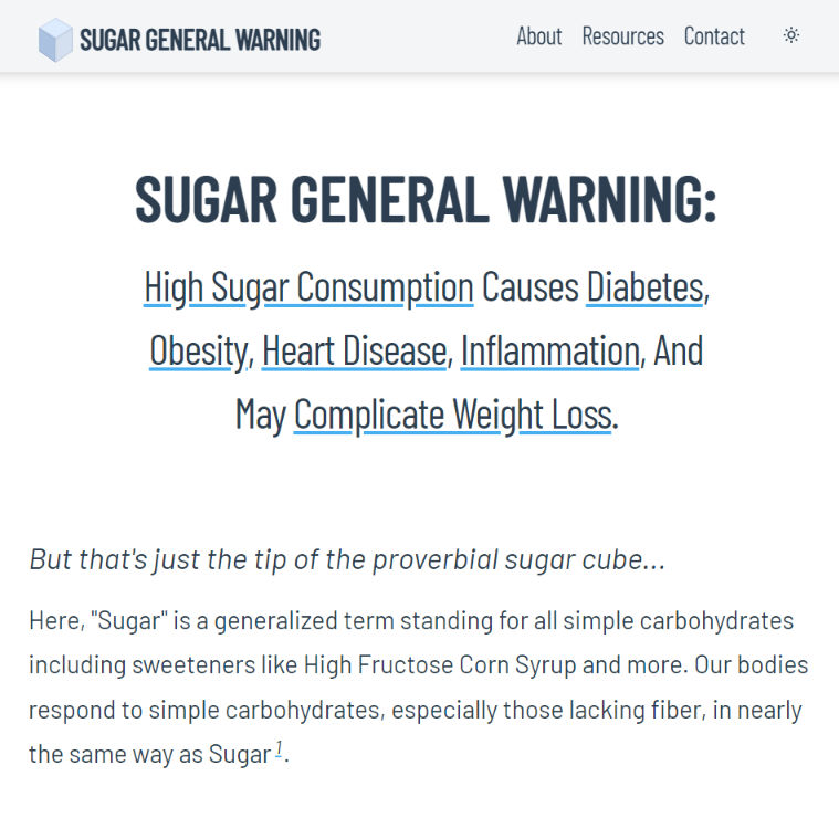 Sugar General Warning Thumbnail