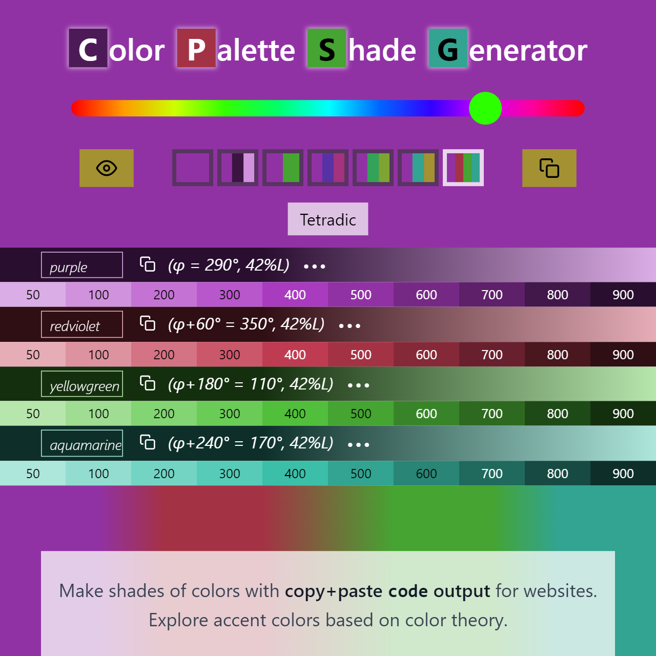 Color Palette Shade Generator Thumbnail