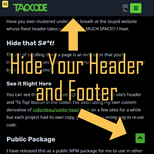 Svelte Headroom - My First NPM Package! Thumbnail